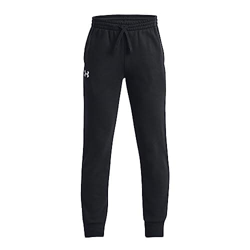 Image of Under Armour Boys Ua Rival Fleece Joggers Sweatpants, Black, M EU