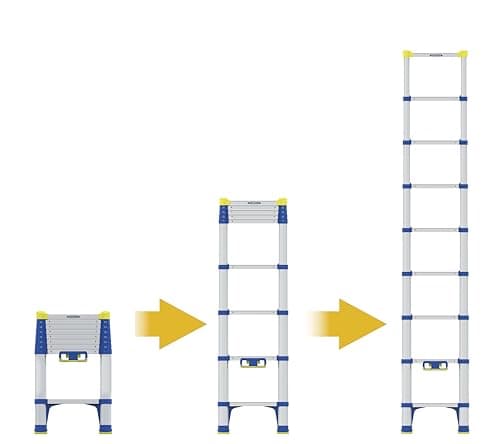 Image of Werner Soft Close Telescopic Extension Ladder 2.6m