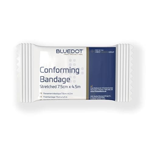 Image of Blue Dot Conforming Bandage, 4.5 m Length x 7.5 cm Width