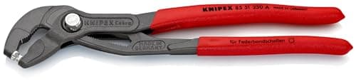 Image of KNIPEX Spring Hose Clamp Pliers Self-Service Card with Non-Slip Plastic Coating 250 mm, 85 51 250 A SB