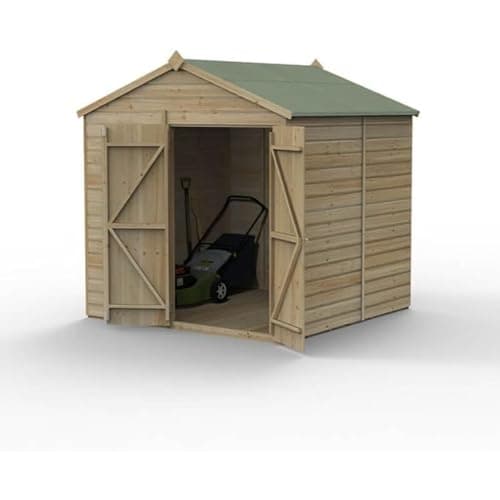 Image of Forest Garden Beckwood 7x7 Apex Shed | No Windows | Double Door|25 Year Anti-Rot Guarantee