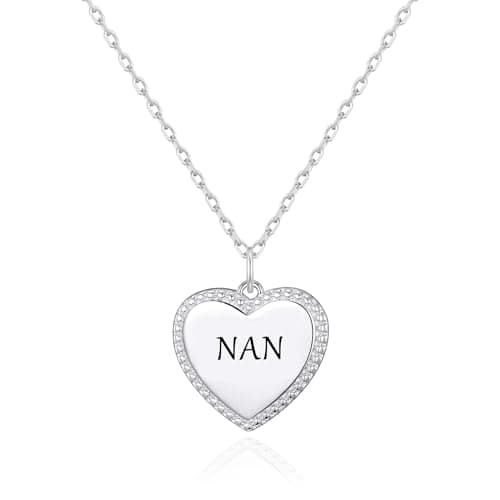 Image of Philip Jones Silver Plated Filigree Heart Nan Necklace