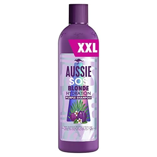 Image of Aussie Blonde Purple Shampoo, Vegan Silver & Blonde Shampoo, Toner For Brassy Hair, XXL VALUE PACK With Australian Wild Plum & Manuka Leaf, 490 ml