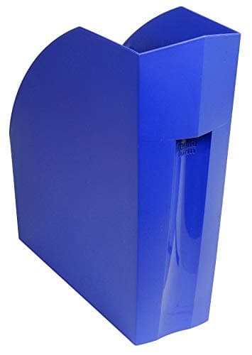 Image of Exacompta - Ref 180101D - Forever Collection - Recycled Magazine File - 292 x 110 x 320mm in Size, Suitable for A4+ Documents, Large Storage Capacity - Cobalt Blue