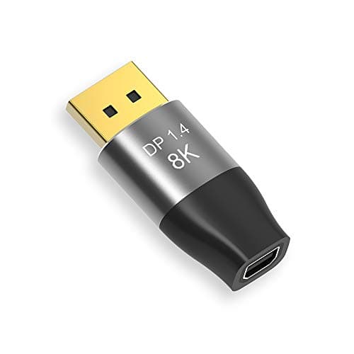 Image of CableDeconn Mini DisplayPort Female to DisplayPort Male 8K Converter - 8K@60Hz, 4K@144Hz Bi-Directional Transmission Adapter