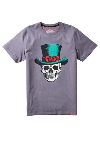 Image of Joe Browns Mens Men’s Top Hat Graphic Tee Regular Charcoal UK S