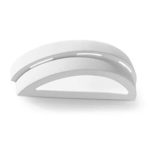 Image of SOLLUX lighting Helios Ceramic Wall Lamp | Highly Versatile Modern Design | E27 Replaceable Bulb, 1 x 60 W | White, 40 x 15 x 15 x 10 cm