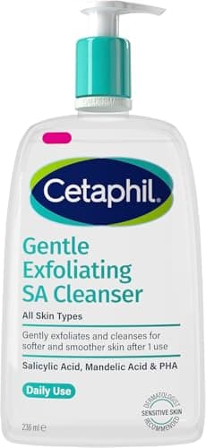 Image of Cetaphil Gentle Exfoliating Salicylic Acid Cleanser, SA Face Wash & Body Wash for Dry, Rough & Bumpy Skin 236ml