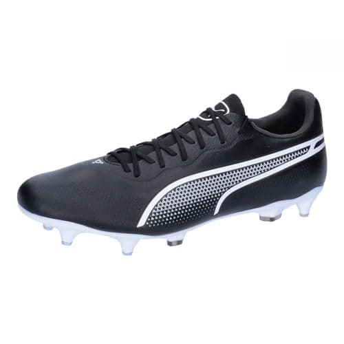 Image of PUMA Unisex KING PRO Mixed Soft Ground Football Boots, PUMA Black-PUMA White, 8 UK