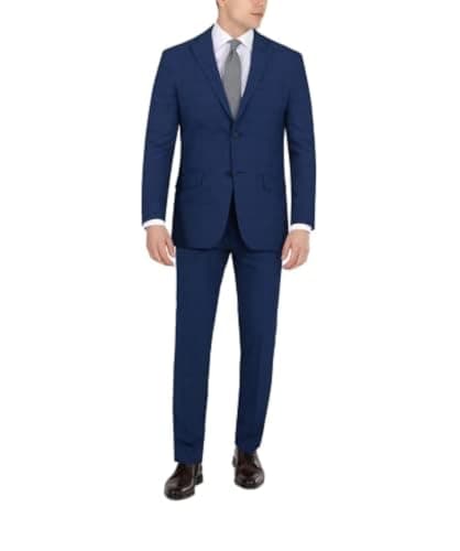Image of DKNY Men's Suit Dress Pants, Blue Plaid, 30W / 30L