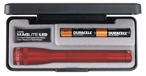 Image of Maglite Men's AA LED Presentation Box Flashlight-Red