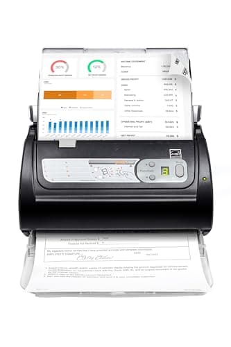 Image of Plustek PS188 Desktop Document Scanner - 30ppm Duplex Scanning - Double Sided with 50 sheet Automatic Document Feeder