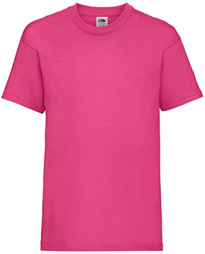 Image of Fruit of the Loom Childrens/Kids Original Short Sleeve T-Shirt (9-11 Years) (Fuchsia)