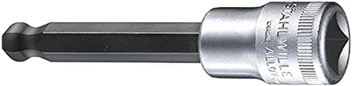 Image of Stahlwille 03280010 54KK Chrome Alloy Steel INHEX Socket, 1/2 inch Drive, 10 mm Size, 100 mm Length, Pack of 5