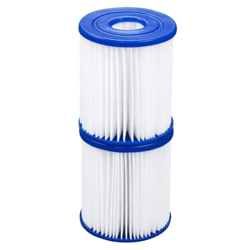 Image of Bestway | Pool Filter Cartridge Type I, 2 Pack Cartridges Filter for Cleaner and Healthier Pool Water, Replacement Filter for Hot Tubs and Pools