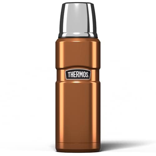 Image of Thermos Stainless King 470ml Multi- Purpose Thermos Flask - Original-Style Flask can be used as Travel Mug or Insulated Water Bottle for Daily Commute & Weekend Adventures – Copper