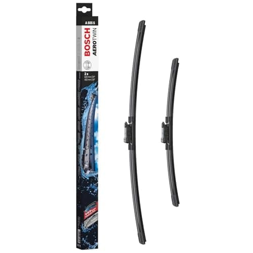 Image of Bosch Aerotwin AM468S - Front Windscreen Wipers - Set of 2 Replacement Blades - Comes with Pre-assembled Adapter - 2 Blades, 650mm/400mm - Delivered in Slim, Space-saving Packaging