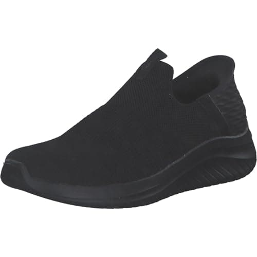 Image of Skechers Boy's Ultra Flex 3.0 Smooth Step Sneakers, Black Textile/Black Trim, 12 UK Child