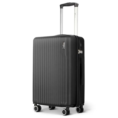 Image of LUGG 20inch Vacay Suitcase ABS Luggage with TSA Indent Lock, Aluminium Trolley Handle, 360° Spinner Wheels, Water-Resistant & Durable Material - Airline Compatible (55 x 23 x 35cm)