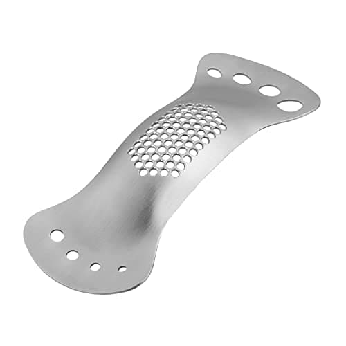 Image of Tala Garlic Press and Herb Stripper, Stainless Steel, Easy Clean, No Waste Garlic Crusher, Food Prep Essential, Metallic Silver