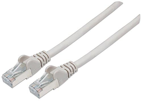 Image of Intellinet Network Patch Cable, Cat7 Cable/Cat6A Plugs, 1m, Grey, Copper, S/FTP, LSOH / LSZH, PVC, RJ45, Gold Plated Contacts, Snagless, Booted, Polybag