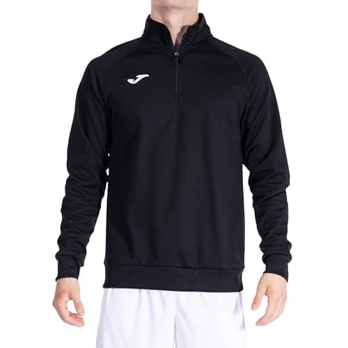 Image of Joma Men's Half Zip Faraon Sweatshirt, Black - 100, XL UK