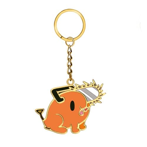 Image of Crunchyroll - Chainsaw Man - Chibi Design 2 - Metal Enamel Keychain/Keyring - Original & Licensed