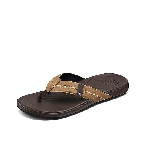 Image of Reef Men's Cushion Phantom Flip Flop Sandal Brown Tan