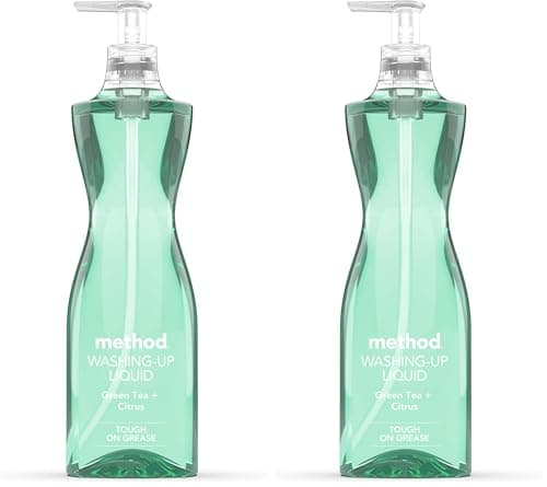 Image of Method Washing Up Liquid, Green Tea & Citrus, 532 ml (Pack of 2)