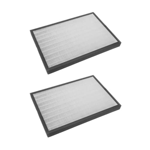 Image of 2x Trade-Shop Filter Set (HEPA Filter + Activated Carbon Filter) Compatible with DeLonghi AC230 Combination Filter, Replacement for DeLonghi 5513710021, Comedes PT94081