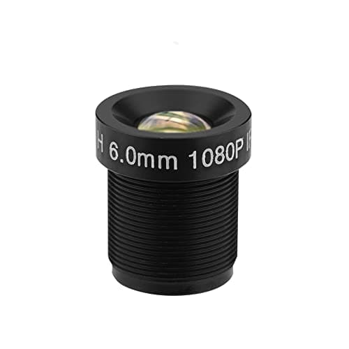 Image of CCTV Camera Lens, 6mm CCTV 58° Wide Angle Camera Lens, 2 Million Pixels IR Security Camera Lens, Replacement Accessory for Security Camera