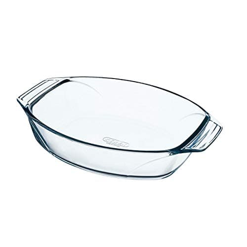 Image of Pyrex Optimum Glass Oval Roaster High Resistance Easy Grip 30x21 cm, 1