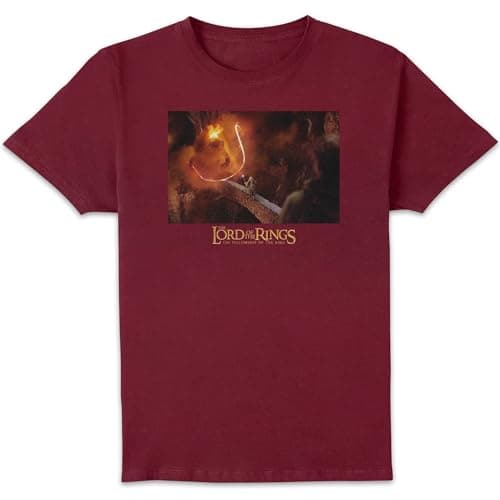 Image of Lord of The Rings You Shall Not Pass Men's T-Shirt - Burgundy L