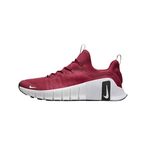 Image of Nike Free Metcon 6 (Team Bank) Men's Workout Shoes (HM3754-602, Team Crimson/Black/White), Team Crimson/Black/White, 9.5 UK
