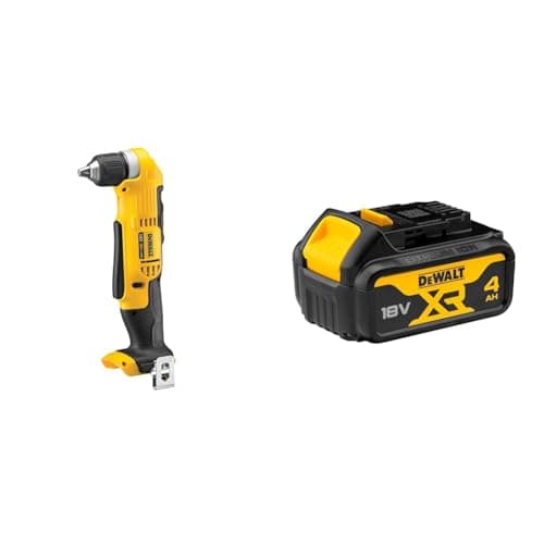 Image of DEWALT DCD740N-XJ Cordless 2-Speed Angle Drill - 18V XR Lithium-Ion - Bare Unit + DEWALT Battery