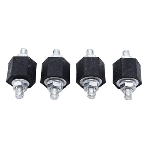Image of Alanmoship 4X Rubber Buffer Pads with Nuts, for Galaxy for SHARAN T4, Intercooler Mount & Fuel Pump Silent Block, Replaces OEM 191201256 N191201256, Black