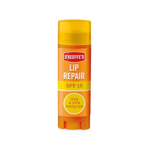 Image of O'Keeffe's Lip Repair and Protect SPF 15, 4.2g – For Extremely Dry, Cracked Lips | Water Resistant, 24 HR Moisturisation & Protects Against UVA & UVB Rays