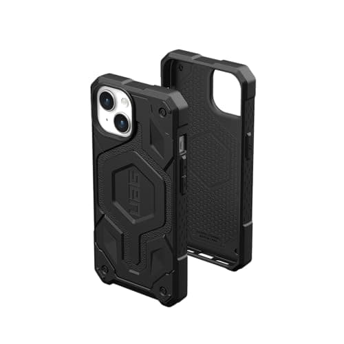 Image of URBAN ARMOR GEAR UAG Case Compatible with iPhone 15 Case 6.1" Monarch Pro Black Built-in Magnet Compatible with MagSafe Charging Premium Rugged Military Grade Dropproof Protective Cover