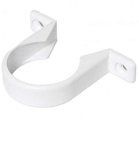 Image of FLOPLAST Solvent White 32mm (36mm) Waste Pipe Clip - Bag of 5