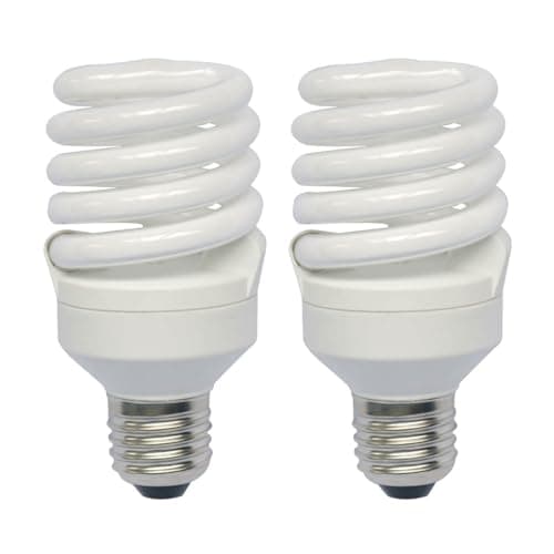 Image of 2 x 23W = 120W Ultra Mini T2 Spiral Lamp - ES/E27, 2700K - Warm White