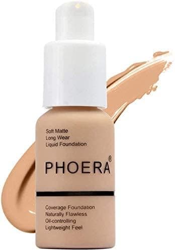 Image of ABRUS® - Foundation, Full Coverage Foundation, Soft Matte, Foundation Makeup Flawless Cream Smooth Long Lasting 24HR Waterproof and Blendable 30ml (#104 Buff Beige)