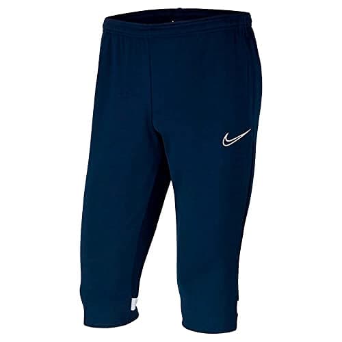 Image of NIKE Unisex Kids Academy 21 3/4 Knit (Youth) Track Pants, Obsidian, White, White, 13-15 Years UK
