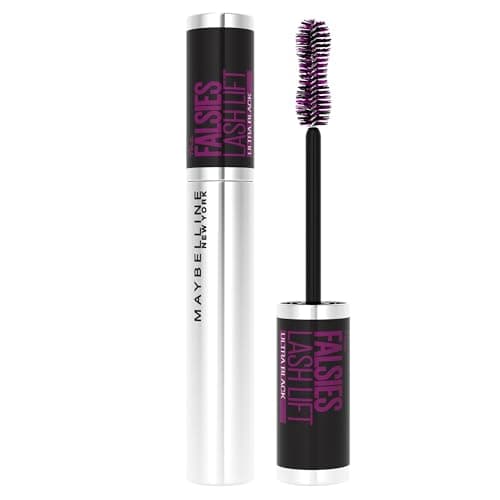 Image of Maybelline New York The Falsies Lash Lift Intense Mascara, Double Curved Brush for More Depth and Dramatic Volumised Length That Looks Like a Professional Lash Salon Service, Ultra Black