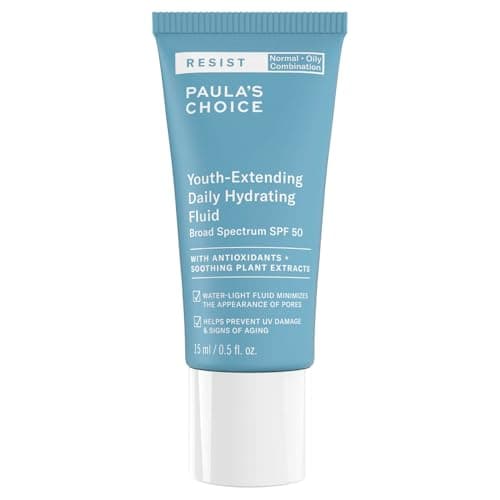 Image of Paula's Choice RESIST Moisturiser SPF 50 - Day Face Cream with Sun Protection - Reduces Blackheads & Brown Spots - Suitable for Acne Prone Skin - Combination to Oily Skin - 15 ml