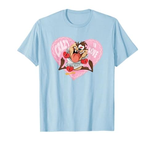 Image of Looney Tunes Taz Valentine's Day Crazy In Love T-Shirt