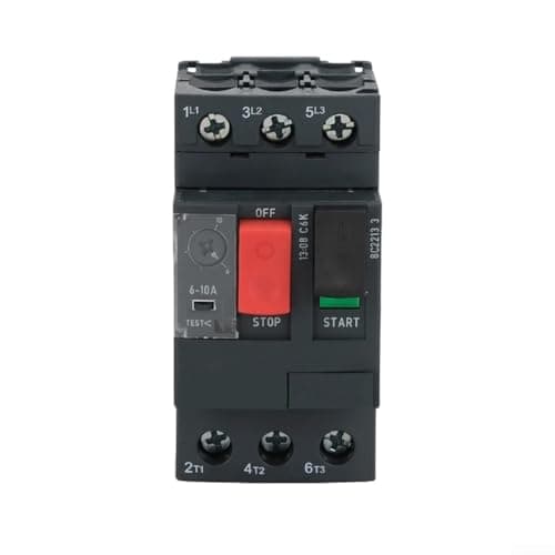 Image of GV2 motor circuit breaker series with precise current matching, thermal overload and overcurrent For protection for motor For protection switch 0 37kW 15kW (GV2ME21C17-23A)