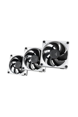 Image of Hyte THICC FP12 120mm PWM Fan Cool White/Black 3 Pack + Nexus Portal NP50