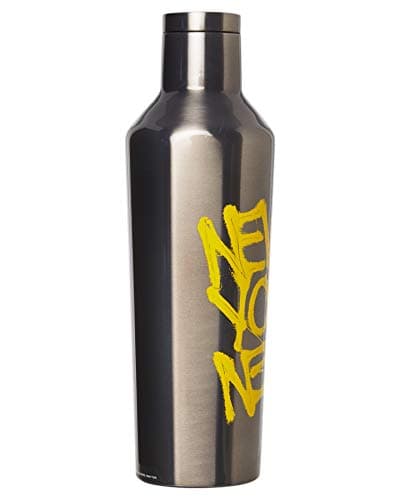 Image of Corkcicle Canteen - Triple Insulated Stainless Steel Bottle with Straw -Keeps Cold for 25+ Hours and Hot for 12 Hours - Leakproof, Reusable, BPA-Free, Dishwasher Safe - Basquiat - New York, 475ml/16oz