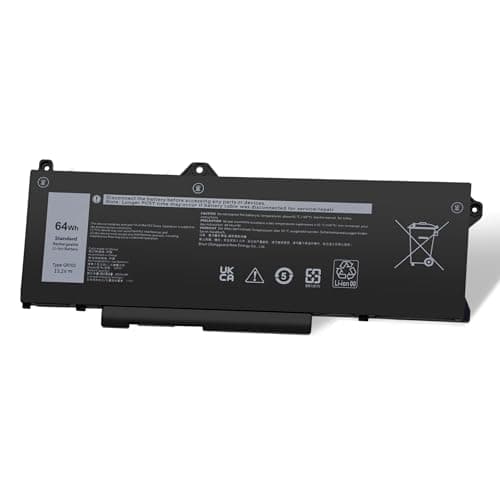 Image of ZJWDATG 15.2V 64WH GRT01 Laptop Battery Compatible With Dell Precision 3470 3561 3571 Latitude 5521 5531 5421 5431 0P3TJ R05P0 05RGW VXD57