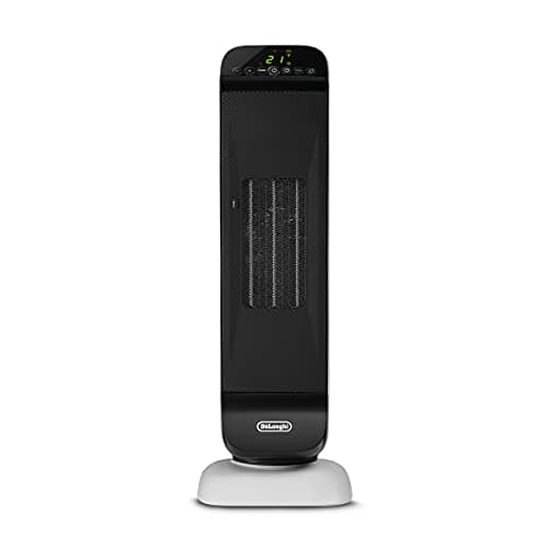 Image of De'Longhi Fan Heater, Ceramic Tower, Fast Heating, with 2 Power Levels, Remote Control, 24 Hour Timer, Eco Function, Safety Thermostat, Rear Handle, 2000 W, HFX25S20,